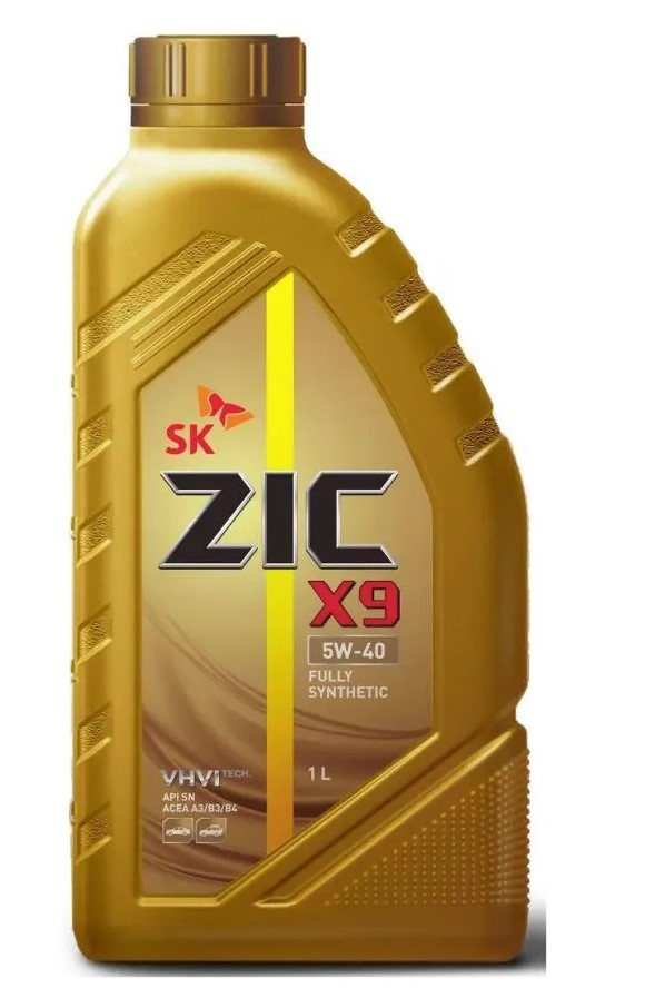 ZIC X9 5w40 синт Полностью синтетическое моторное масло для бензиновых и дизельных двигателей легковых автомобилей. 1 л
