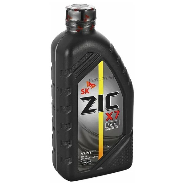 ZIC X7 5W-40 Всесезонное синтетическое моторное масло высшего качества для бензиновых и дизельных двигателей легковых автомобилей и легкого коммерческого транспорта. 1 л.