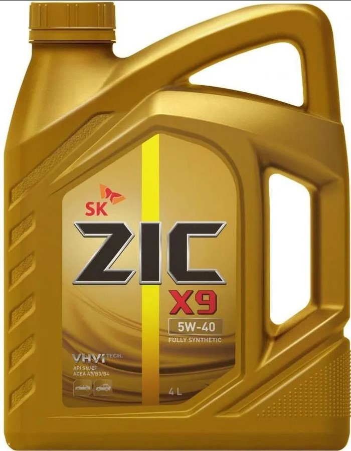 ZIC X9 5w40 синт Полностью синтетическое моторное масло для бензиновых и дизельных двигателей легковых автомобилей. 4 л