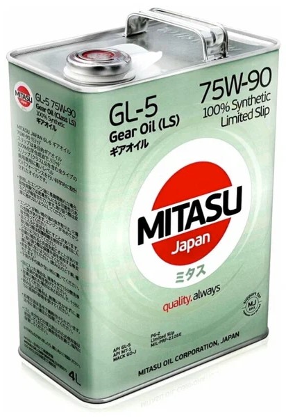 Масло 75w90 4л Mitasu MJ-411 GL-5